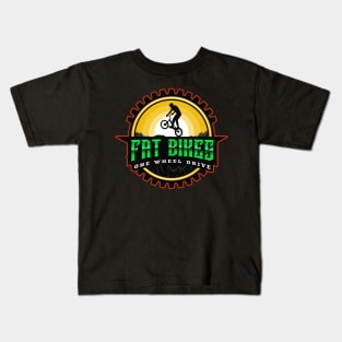 Fat Bikes One Wheel Drive Kids T-Shirt